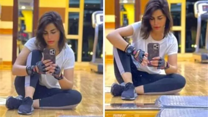 بالملابس الرياضية.. منة فضالي تمارس الرياضة في الجيم