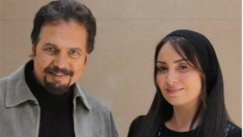 نرمين الفقى برفقة محمد رياض من كواليس ”النمر”