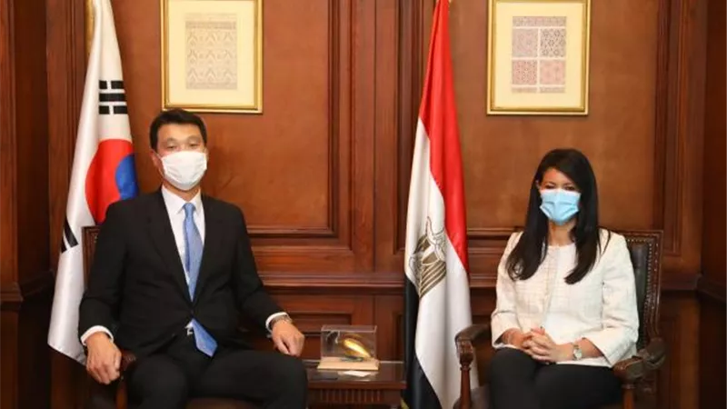 رانيا المشاط: اختيار مصر شريكًا استراتيجيًا لكوريا الجنوبية في منطقة الشرق الأوسط