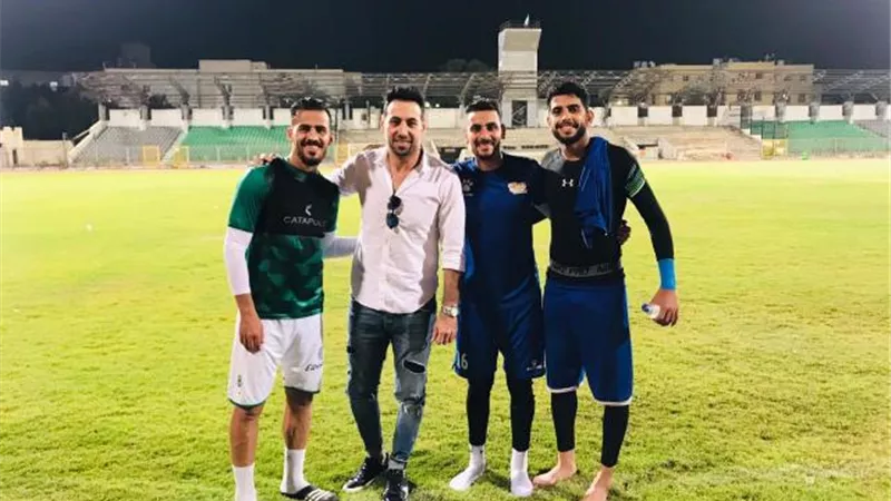 استقبال حافل للفلسطيني رمزي صالح في تدريبات المصري
