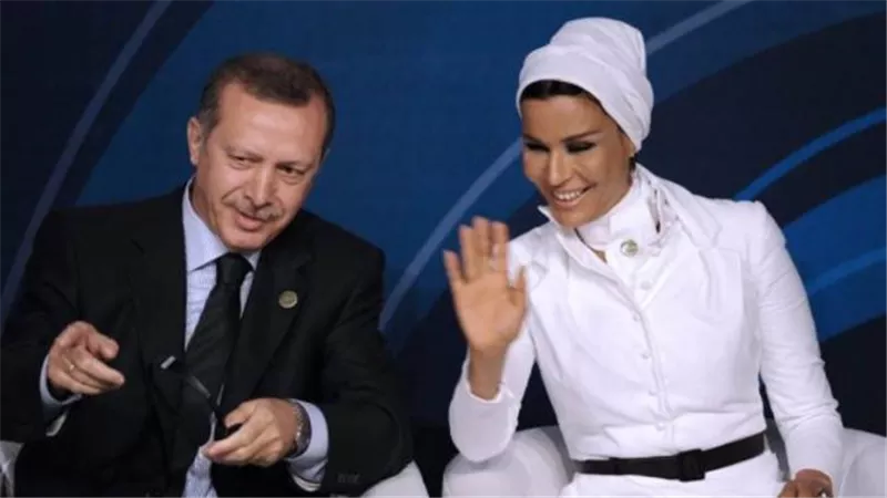 المعارضة التركية تفضح  الشيخة  موزة  في بيانات نارية