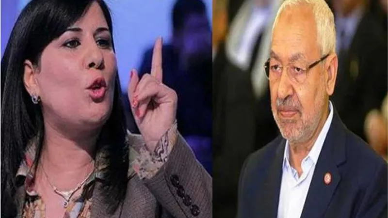 «عبير موسى» تشن هجومًا عنيفًا على رئيس حركة النهضة الإخونجية