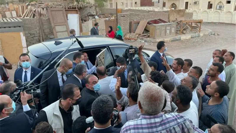 كواليس الجولة التفقدية للرئيس السيسى بمنطقة مساكن الرويسات بشرم الشيخ