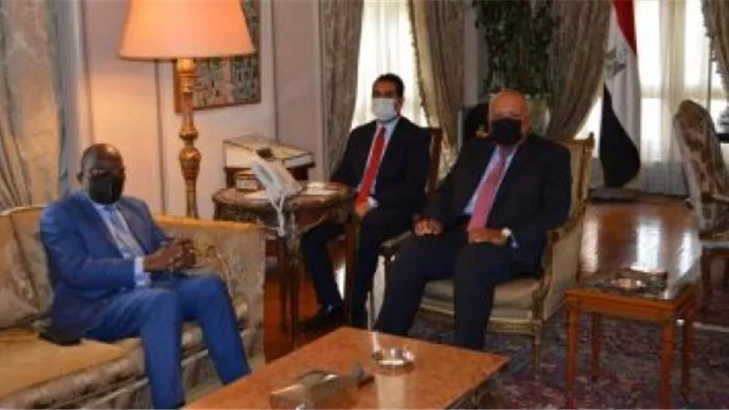 شكرى يبحث مع نظيره الكونغولى تطورات أزمة سد النهضة