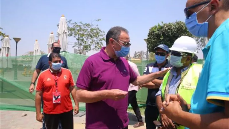 الخطيب يطمئن على أعمال تطوير منشآت فرع مدينة نصر