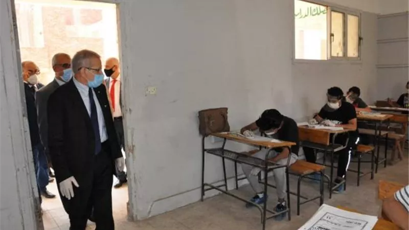 مدارس تفقدها ”مجاهد” خلال انعقاد امتحانات الدبلومات الفنية