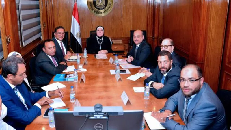 وزيرة التجارة والصناعة  تستعرض مع بعثة البنك الدولي تطورات ومعدلات تنفيذ برنامج التنمية المحلية بمحافظات الصعيد