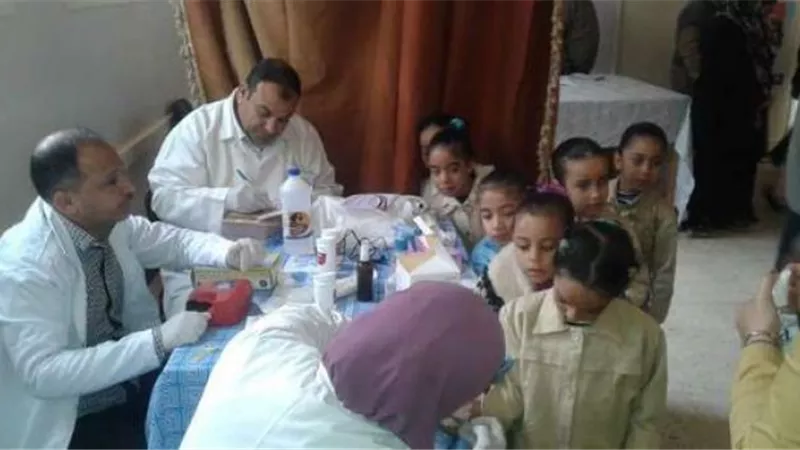 انطلاق مبادرة رئيس الجمهورية للكشف عن أمراض الأنيميا والسمنة والتقزم لطلاب المدارس