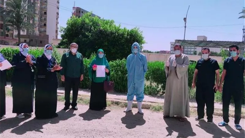 خروج 9 حالات جديدة من المصابين بكورونا من حميات بنى سويف