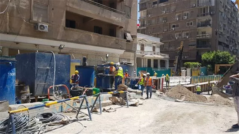 وزير النقل يتابع إصلاح عمارة الشربتلي بالزمالك