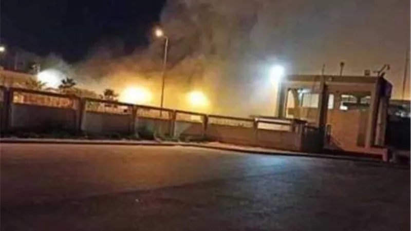عاجل.. اشتعال النيران في صالة المغادرة بمطار مصراتة غربي ليبيا