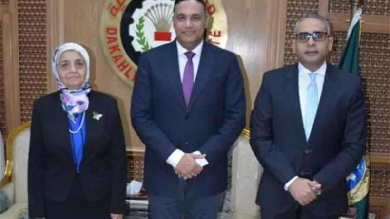 تفاصيل لقاء رئيس الهيئة القومية لضمان الجودة بمحافظ الدقهلية ورئيس جامعة المنصورة