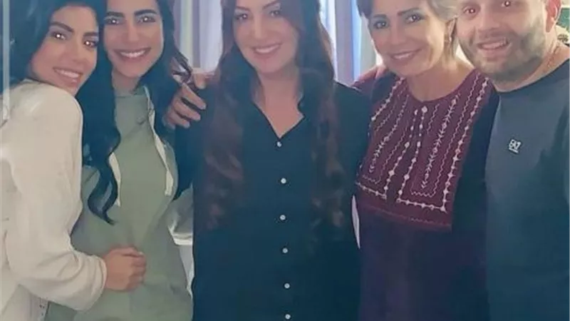 نرمين الفقى من كواليس مسلسل ”أبو العروسة 3”