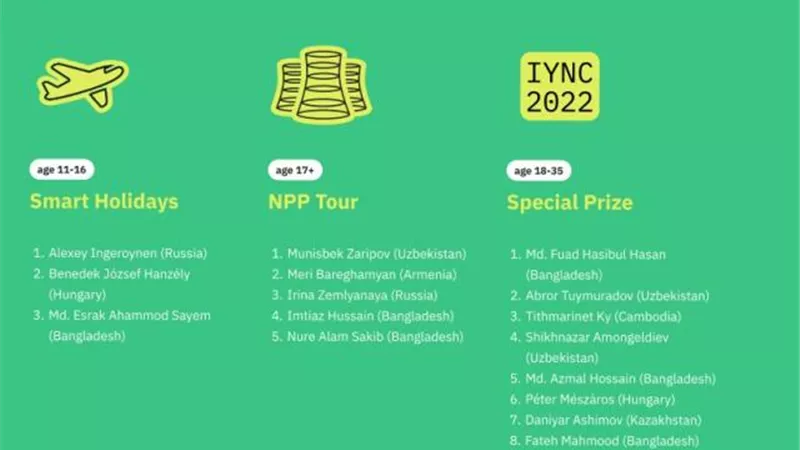 «روساتوم» تعلن الفائزين في مسابقة Atomic Quiz 2021 الدولية
