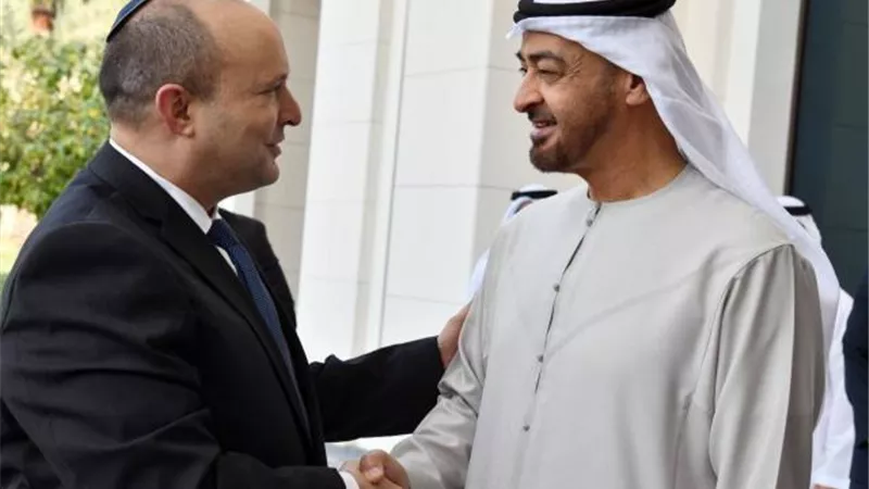 لقاء تاريخي بين محمد بن زايد ونفتالي بينت