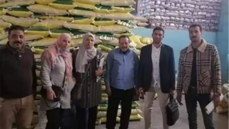 بالصور.. ضبط أطنان من الأرز الفاسد بالجيزة قبل طرحه بالأسواق