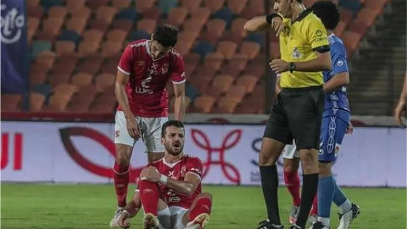 غياب محمود متولي شهرا ونصف عن تدريبات الأهلي