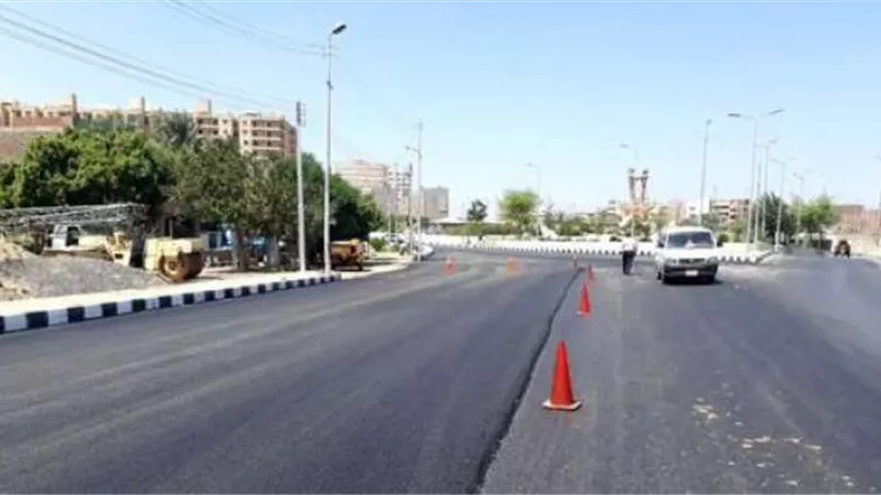 غلق جزئى بشارع البحر الأعظم أسفل الطريق الدائرى بالجيزة
