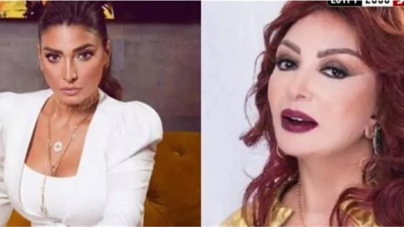 روجينا تهنئ نبيلة عبيد بعيد ميلادها