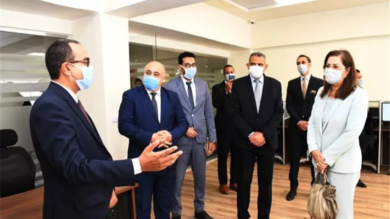 وزيرة التخطيط تفتتح المركز الوطنى للبنية المعلوماتية المكانية