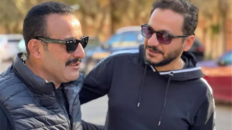 بيتر ميمى رفقة أحمد السقا من كواليس ”الاختيار 3”