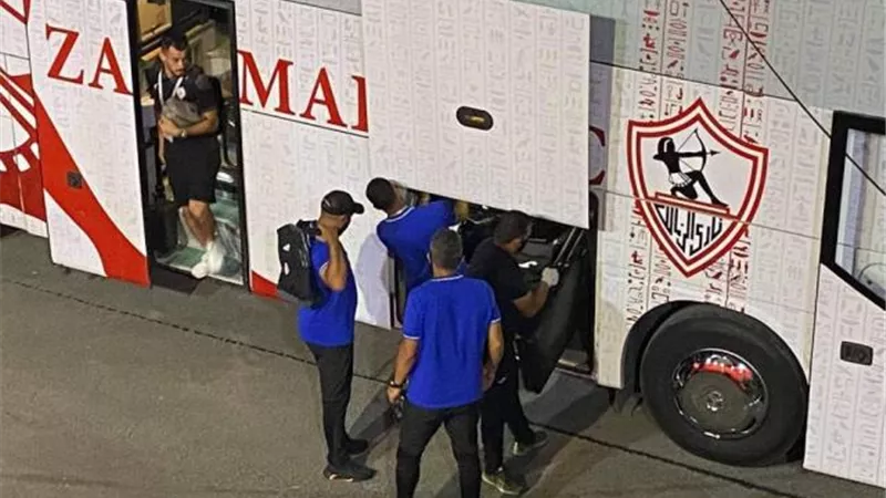خاص.. منع ”أتوبيس” الزمالك من دخول إستاد القاهرة (صور)