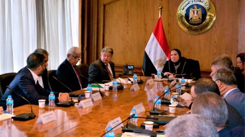 نيفين جامع: جاري إعداد دراسة متكاملة للارتقاء بصناعة السجاد وزيادة قدرته التنافسية في السوقين المحلي والخارجي