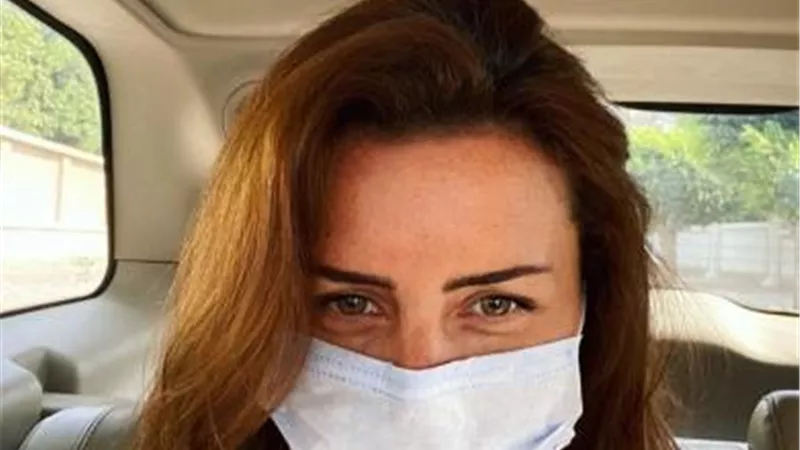 بالكمامة.. نور اللبنانية تصور أول مشاهدها في مسلسل ”جمال الحريم”