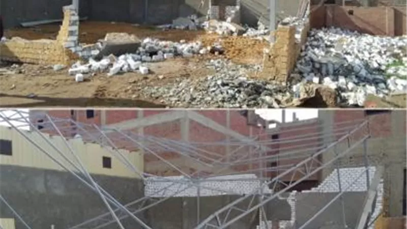 بالصور.. محافظة الجيزة تزيل حالات بناء مخالف وتعديات بهذه المناطق