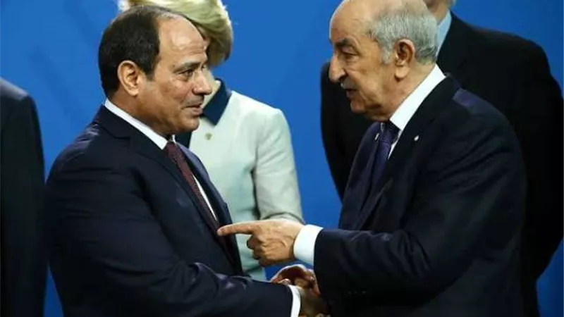 السيسى يبحث مع نظيره الجزائرى تطورات الأزمة الليبية