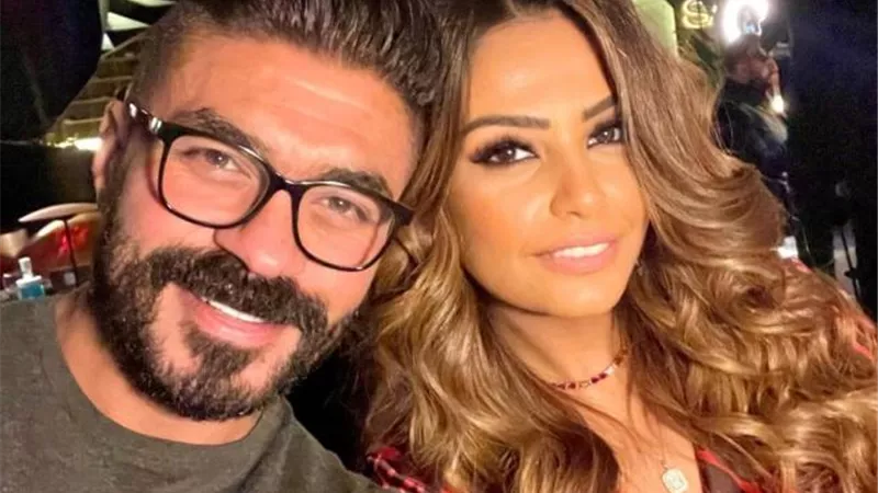 بكلمات رومانسية.. خالد سليم يهنئ زوجته بعيد الحب