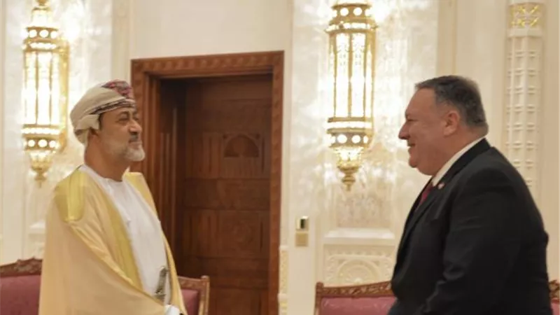 تفاصيل لقاء وزير الخارجية الأمريكي مع سلطان عمان