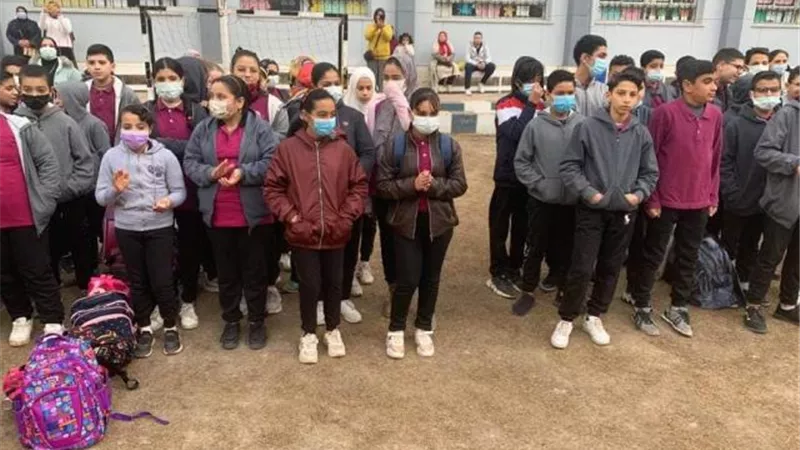 وسط إجراءات احترازية..  المدرسة الأسقفية بمنوف تحتفل ببداية الفصل الدراسي الثاني