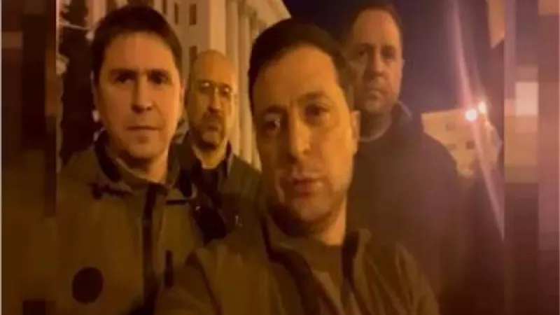 بعد أنباء عن هروبه.. الرئيس الأوكراني يرد بفيديو