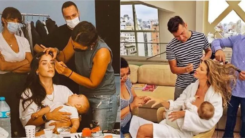 آخرهن هازال كايا.. نجمات يصطحبن أطفالهن داخل موقع التصوير
