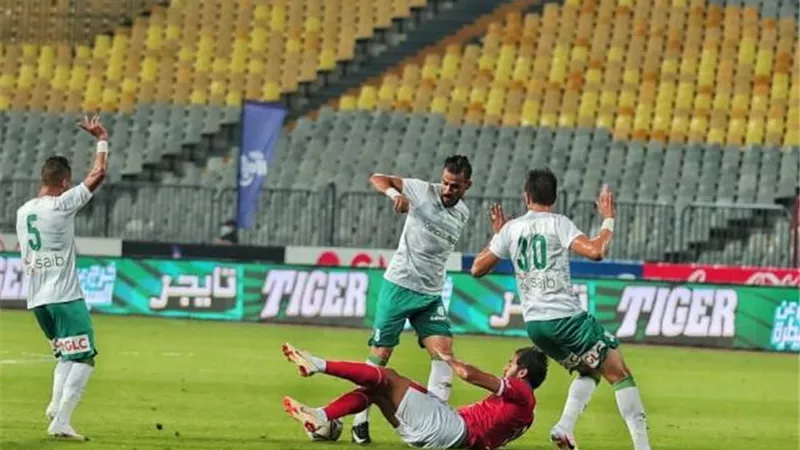 إثارة وهدف ملغي وحالة طرد ملخص الشوط الأول السلبي بين الأهلي والمصري