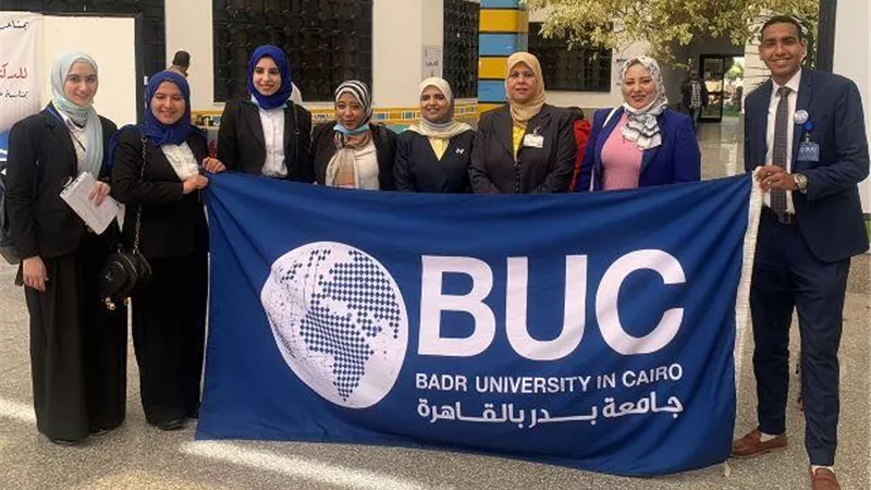 تمريض جامعة بدر تحصل على المركز الأول فى المؤتمر الطلابى البحثى الـ8