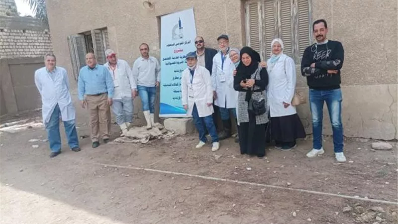 بالصور .. المركز القومي للبحوث ينظم قوافل بيطرية علاجية مجانية