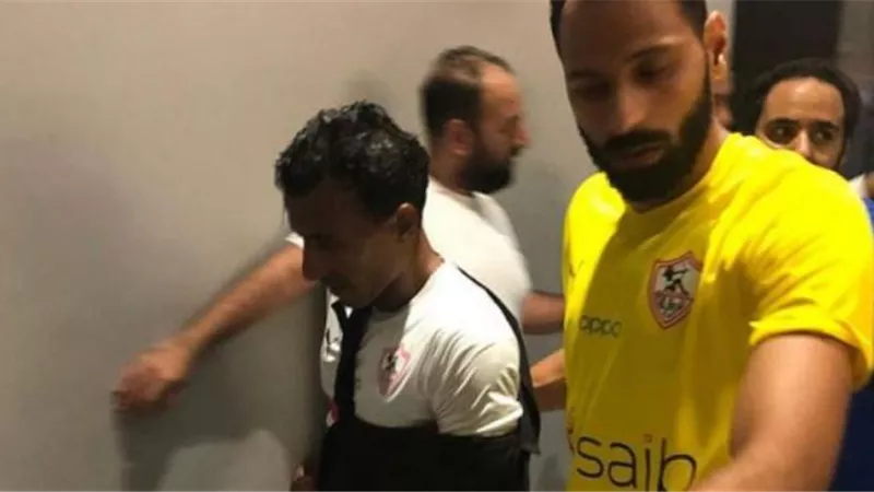 لأول مرة منذ الإصابة.. محمد عبد الشافي يتواجد بتدريبات الزمالك