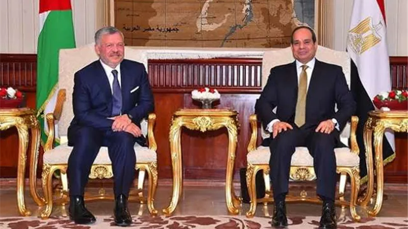 ملك الأردن يؤكد للرئيس السيسي تضامنه مع مصر في مكافحة الإرهاب