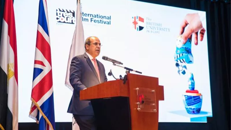 الجامعة البريطانية تكرم الفنان الراحل سمير صبري في حفل ختام مهرجان ”تري كور” للأفلام القصيرة