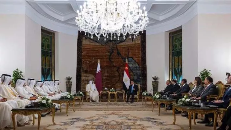 تصريحات عاجلة لـ أمير قطر بشأن زيارة مصر ولقاء الرئيس السيسي