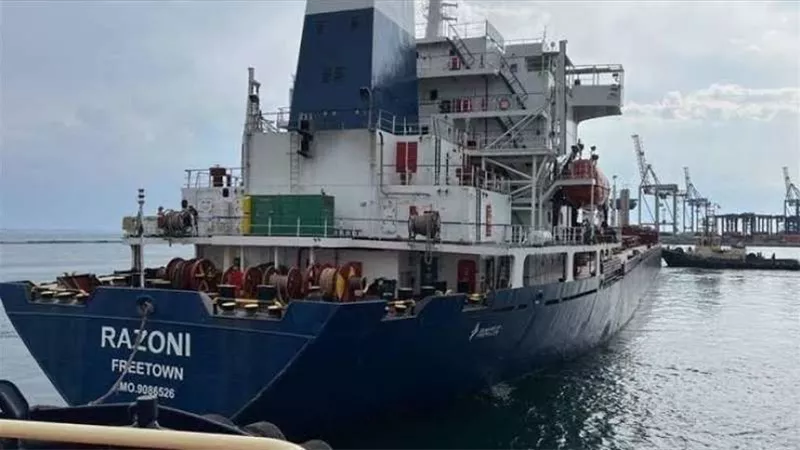 مغادرة أول سفينة محملة بالحبوب من ميناء أوديسا الأوكراني