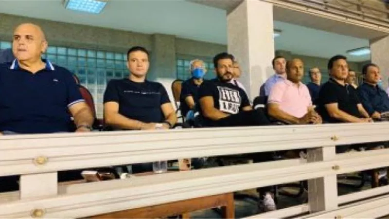 جهاز المنتخب يحضر مباراة المقاولون والاتحاد السكندري