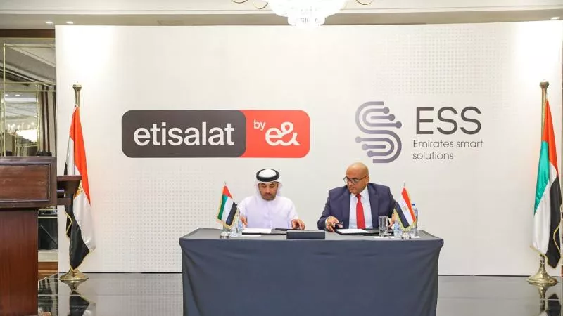 «اتصالات مصر» توقع اتفاقية تعاون مع شركة «ESS» الإماراتية لتقديم أحدث الحلول التكنولوجية المتكاملة للمؤسسات في السوق المصري