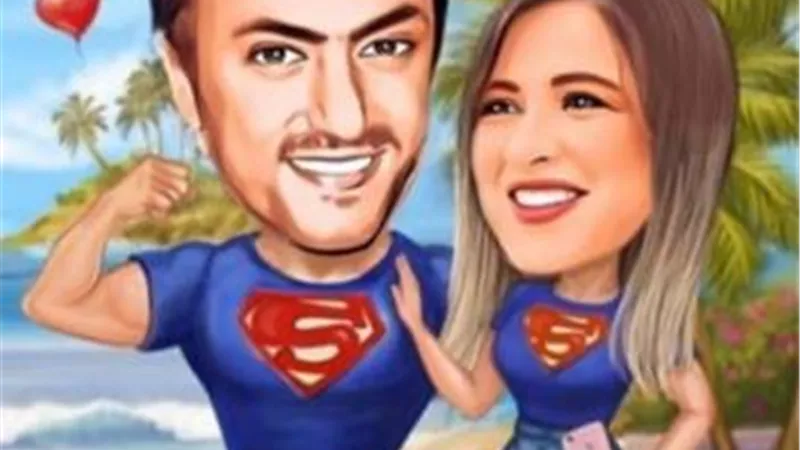صور.. ياسمين عبد العزيز تحول حياة أحمد العوضي إلى كرتون