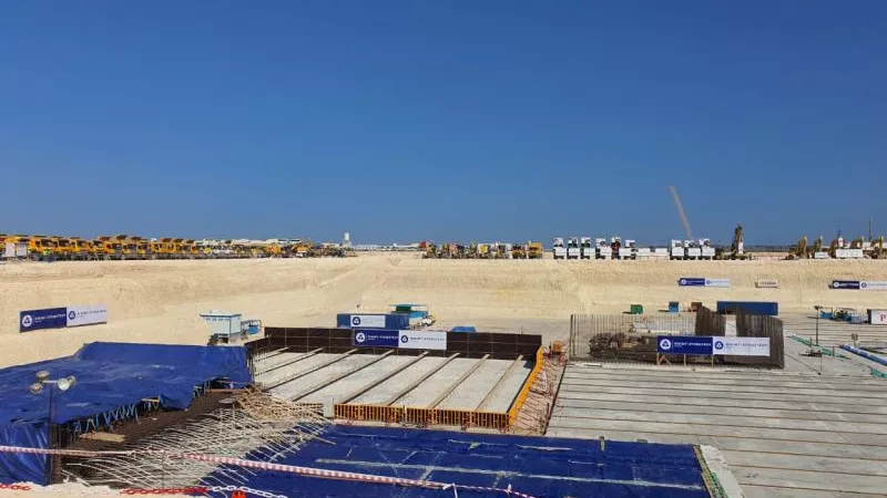 بالصور.. وزير الكهرباء يشهد فعاليات وضع الصبة الخرسانية للمفاعل الثاني بمحطة الضبعة