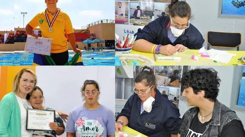 سلمى الحسيني.. قصة احدى بطلات مركز ذوي الاحتياجات الخاصة بالجامعة الألمانية بالقاهرة