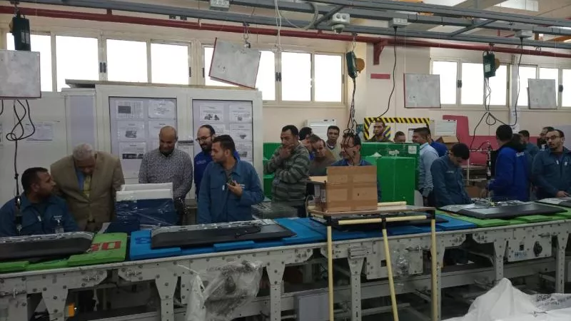 466 عاملاً.. «القوى العاملة» تتفقد أوضاع العمال بشركات توشيبا العربي بأسيوط