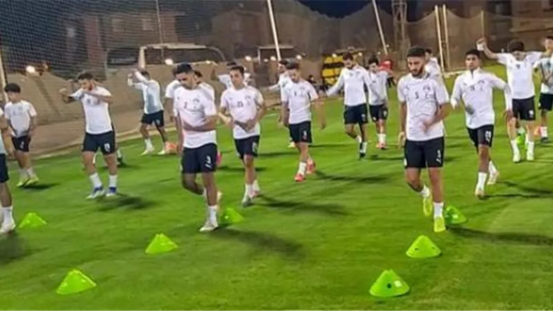 المنتخب الأولمبي يختتم تدريباته استعدادا لودية جنوب إفريقيا